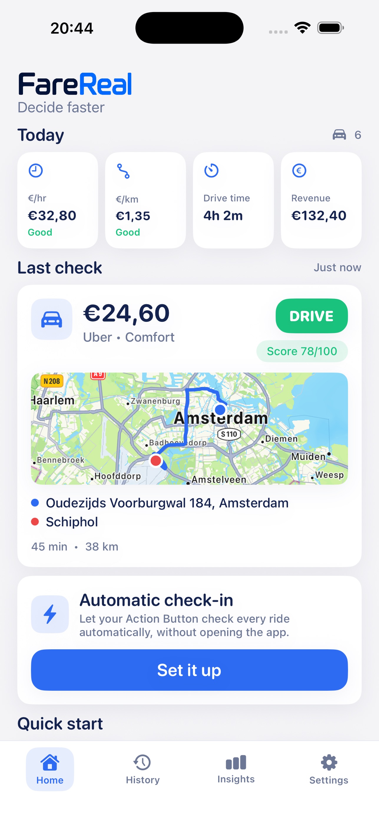 Screenshot 1 of FareReal