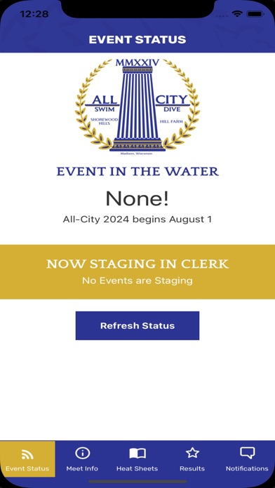 Screenshot 1 of All-City Swim App