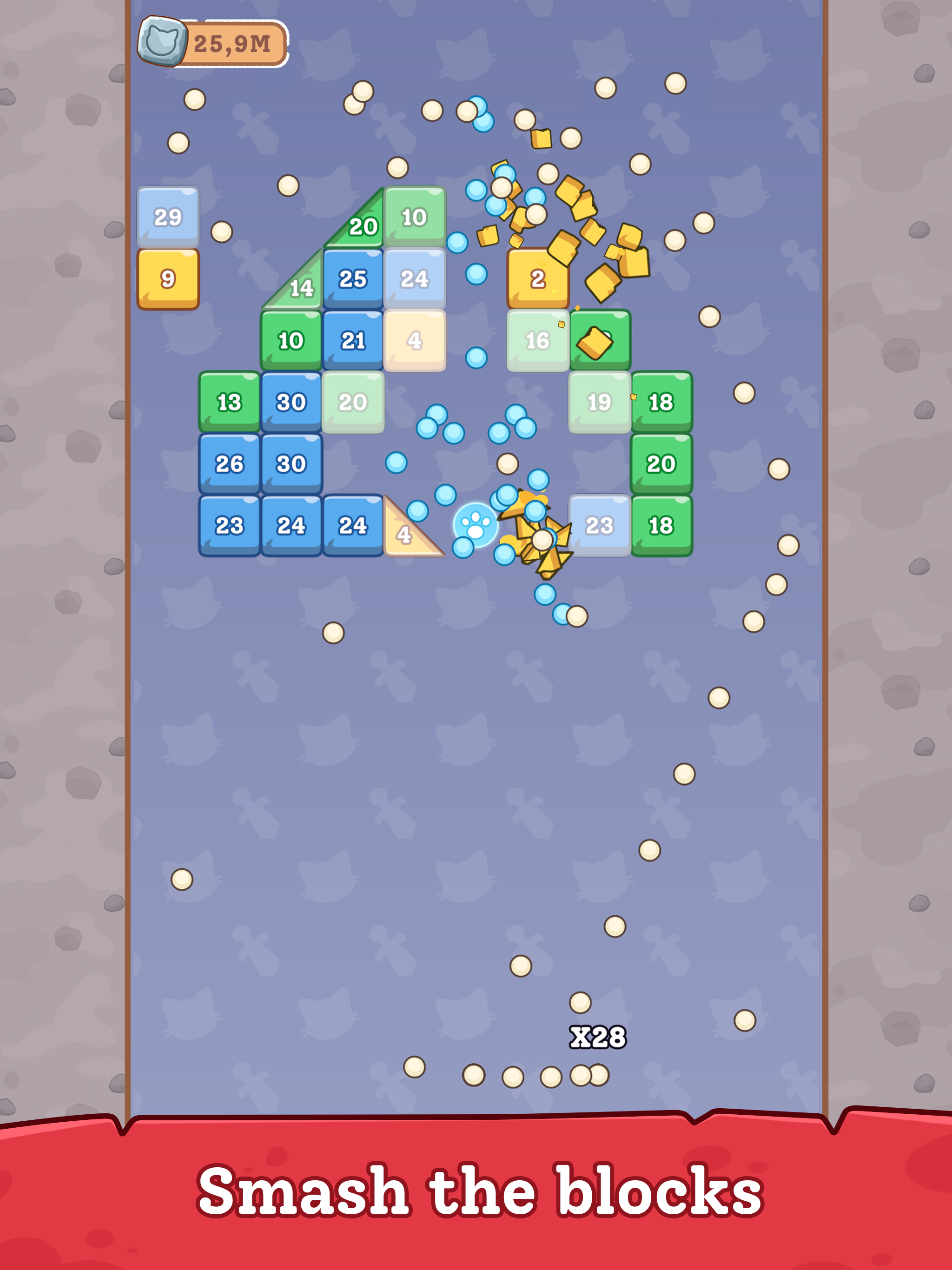 Hero Cat: Count Balls & Fight