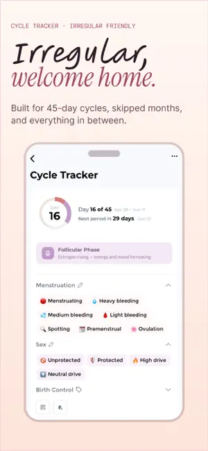 PCOS Tracker - Period, Diet screenshot 2