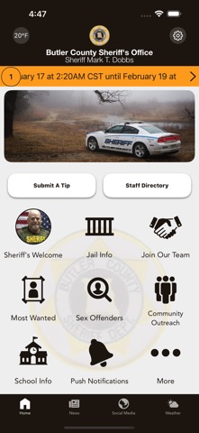 Butler County MO Sheriff Screenshot 1 of 3