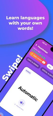 FlashSwipe – Language Cards Screenshot 1 of 6