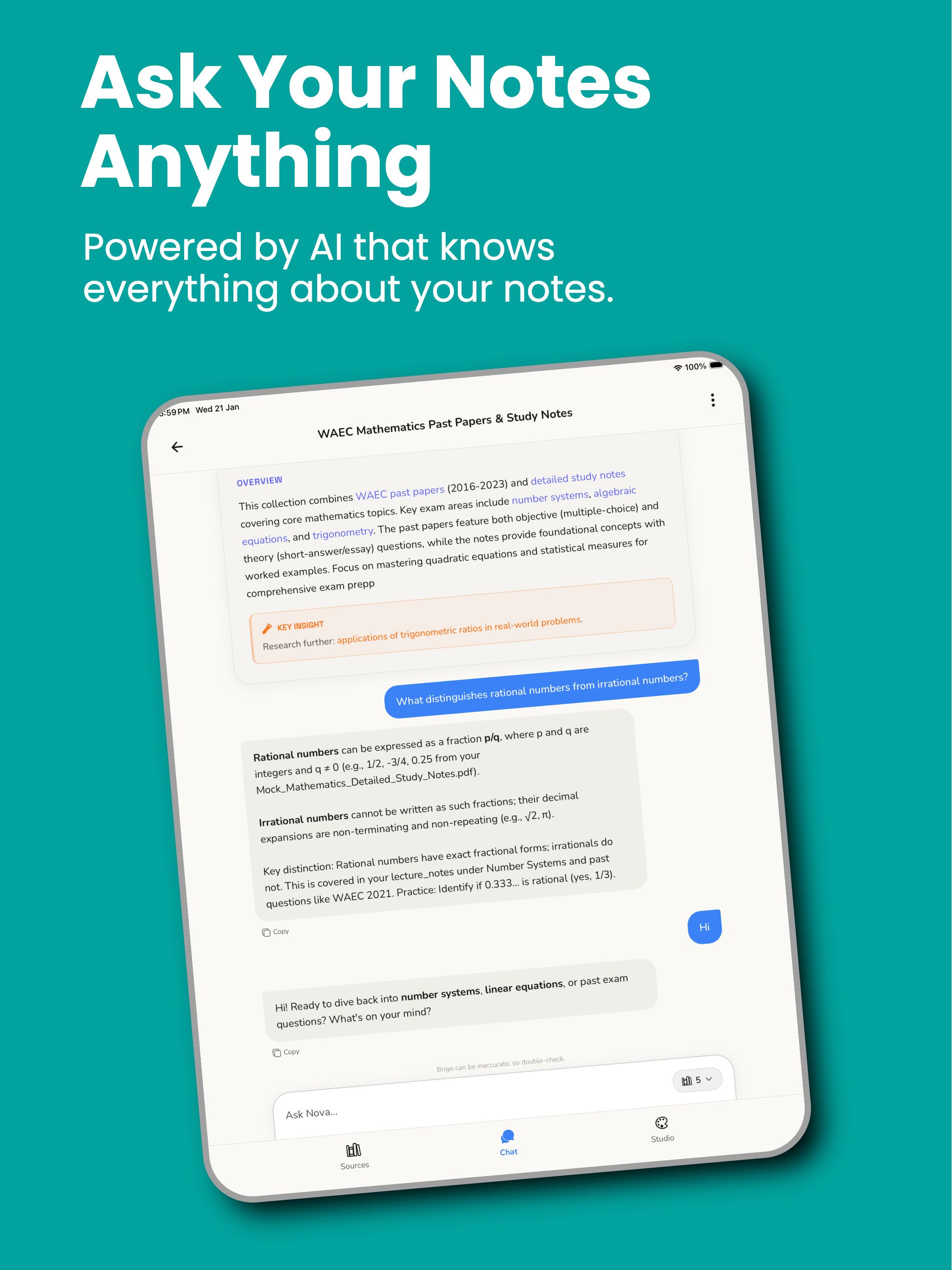 Brigo - AI Tutor for Exam Prep
