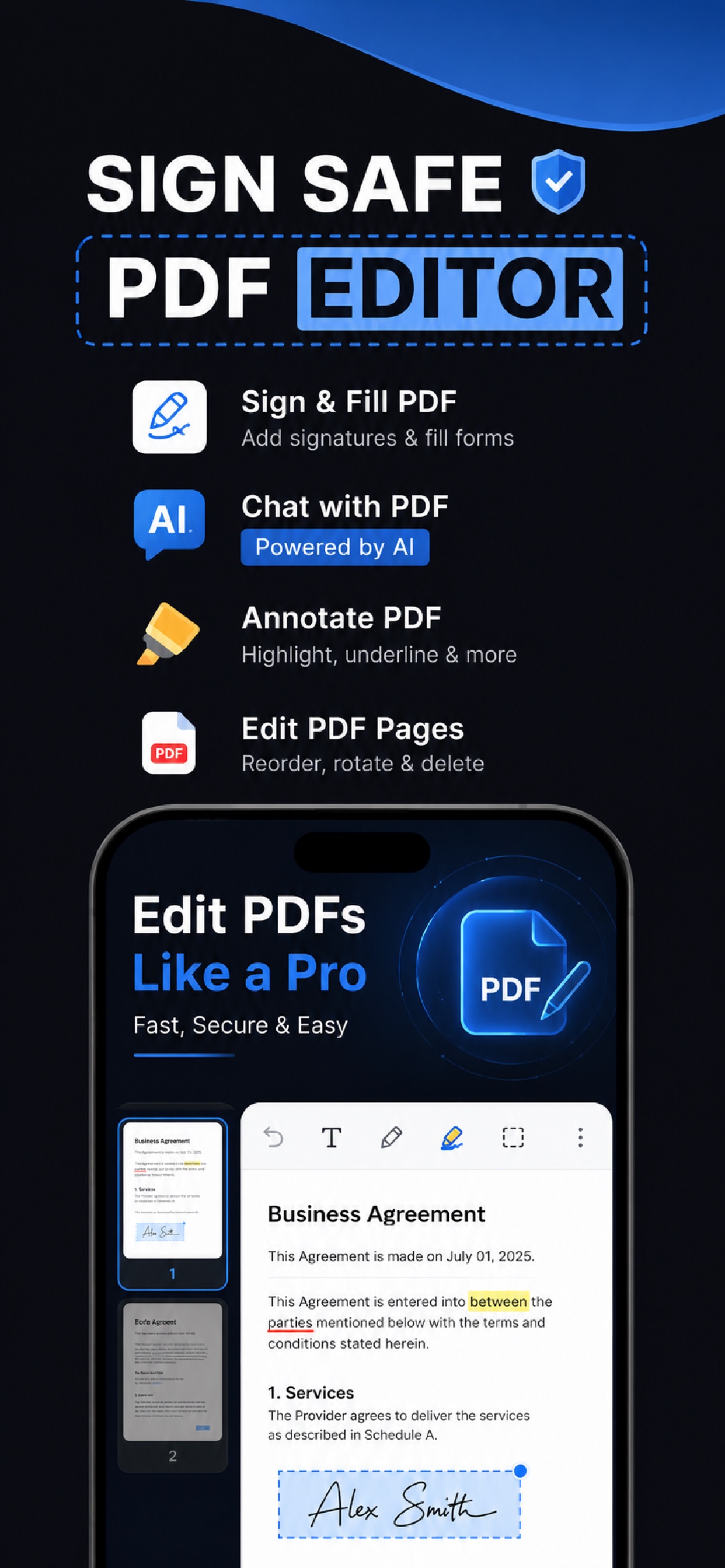 Screenshot 1 of SignSafe PDF