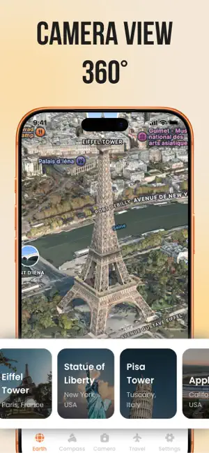 Travel Camera & Compass iPhone screenshot 3