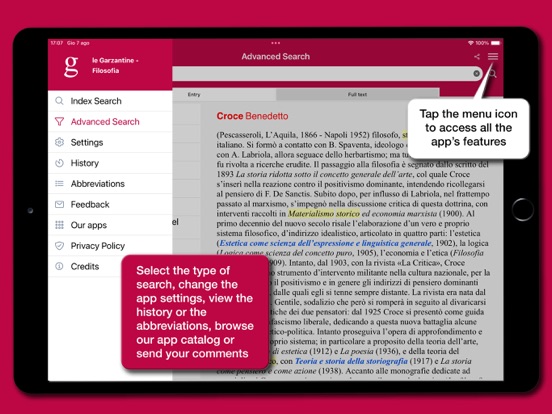 le Garzantine - Filosofia iPad screenshot