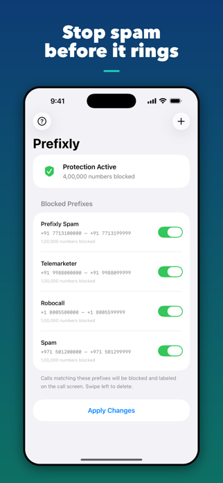 Prefixly - Block Spam Calls Screenshot 1 of 5