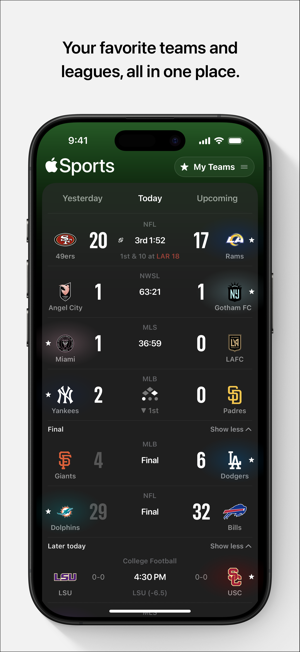 ‎Apple Sports Screenshot