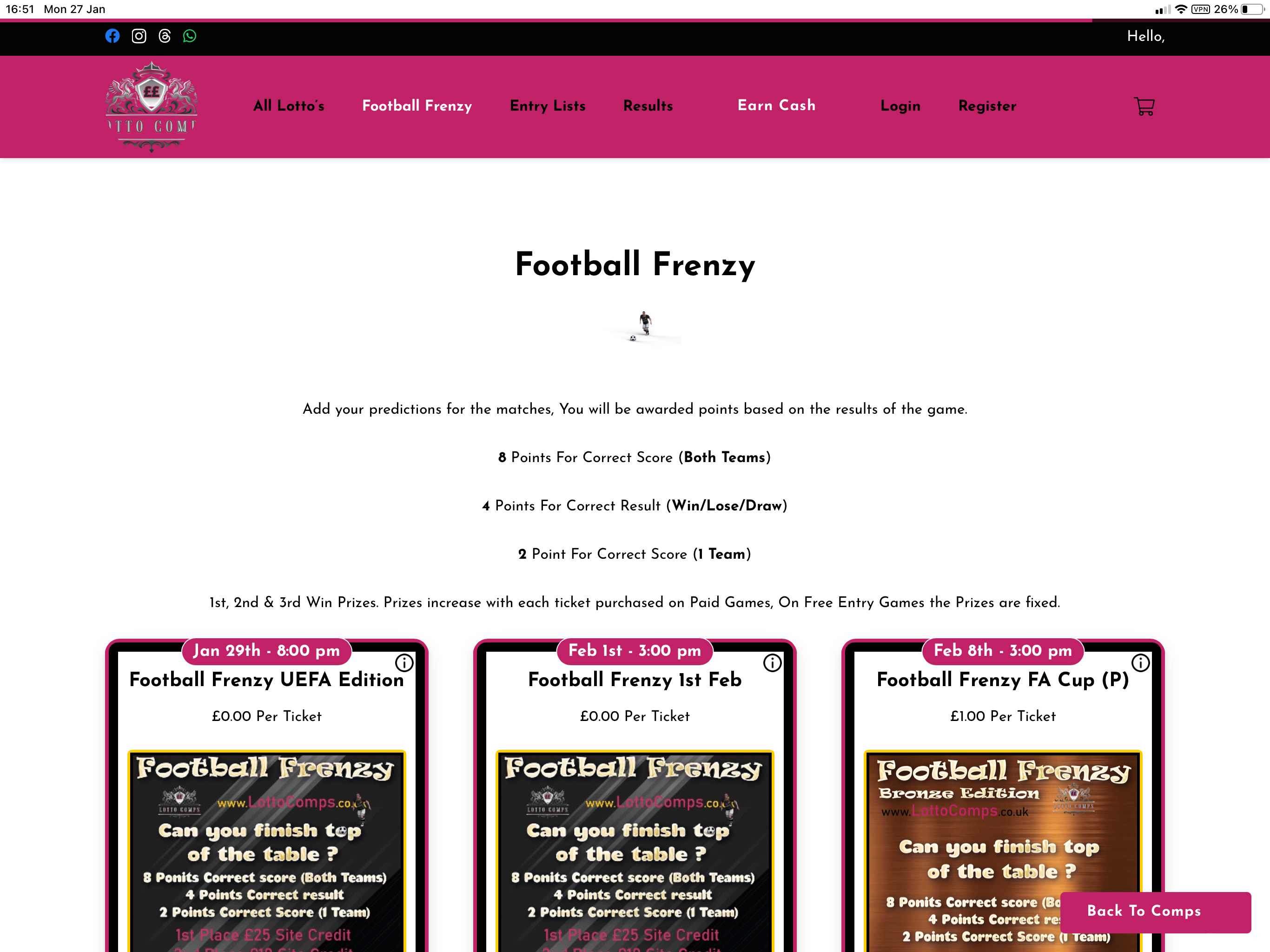 Lotto Comps screenshot 7