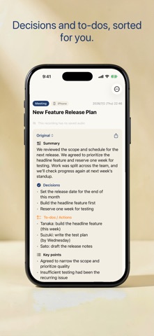 STIL.NOTE: Voice to Notes iPhone screenshot