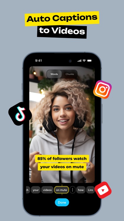 Liro: AI Сaptions For Videos screenshot-0