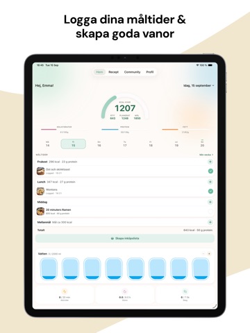 FuelFam: Kaloriräknare & AI iPad screenshot 1
