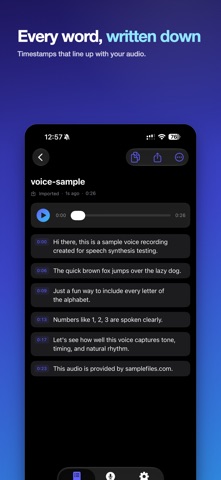 Voice to Text: Offline AI Note iPhone screenshot