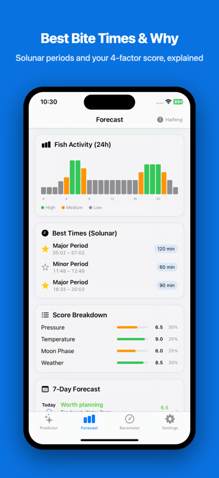 Fishing Barometer & Forecast Screenshot 4 of 8