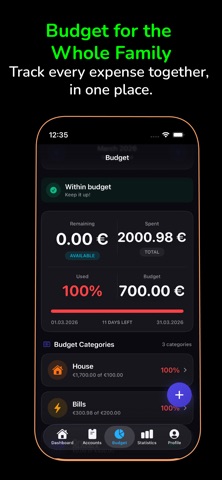 Family Budget: Spend & Save iPhone screenshot