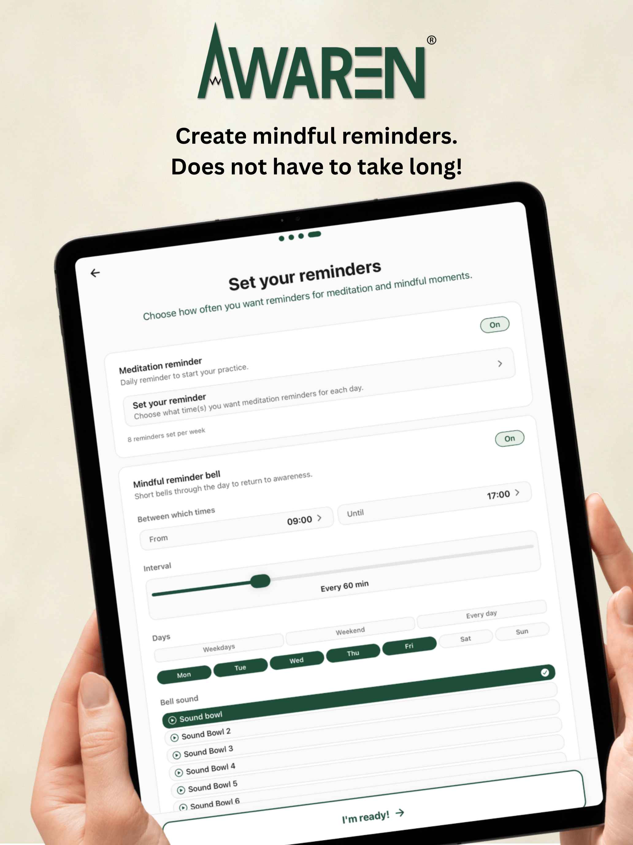 Awaren: Mindfulness MBSR screenshot 13