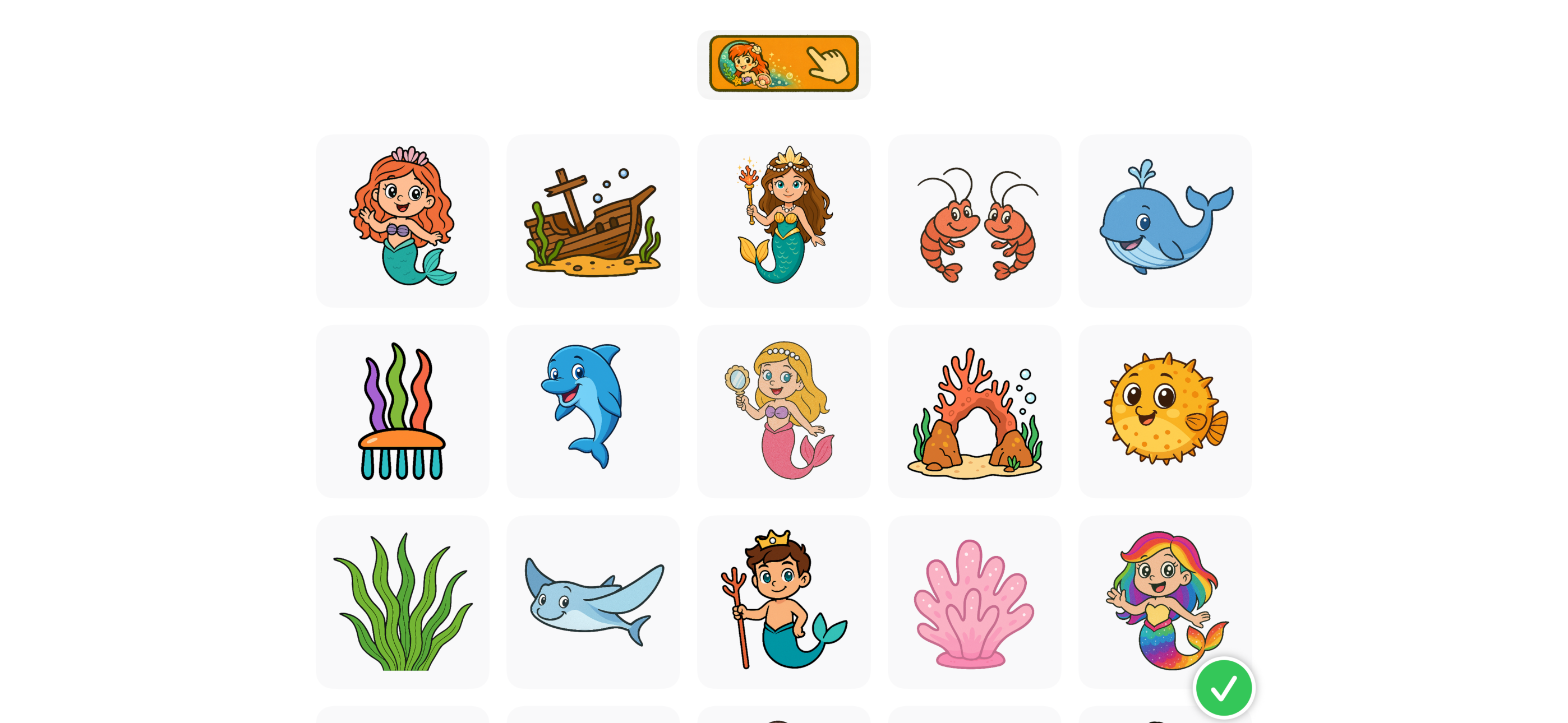 Mermaid Sticker Games for Kids screenshot 9