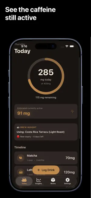 Coffee Tracker: Brewlytics screenshot 1