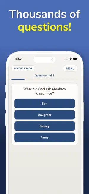 Bible Trivia - Christian Game screenshot 1