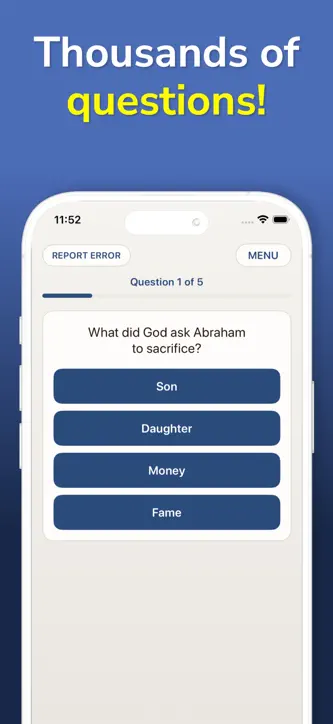 Bible Trivia - Christian Game screenshot 1
