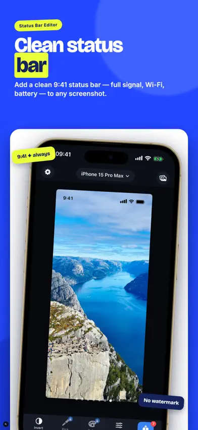 Status Bar: Screenshot Maker screenshot 1