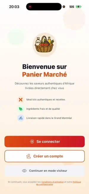 Panier Marché screenshot 1