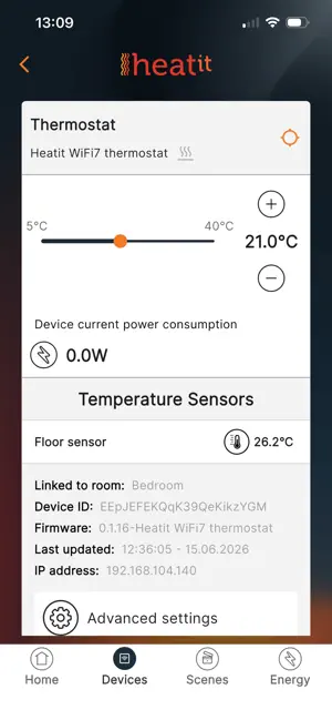 MyHeatit screenshot 2