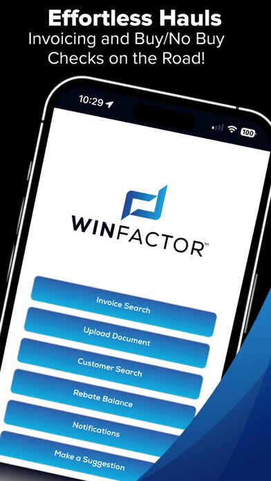 WinFactor Client App Screenshot