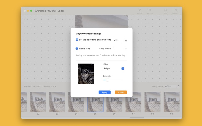 Screenshot #2 pour Animated PNG&GIF Editor
