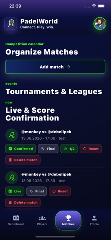 PadelGameConnect screenshot
