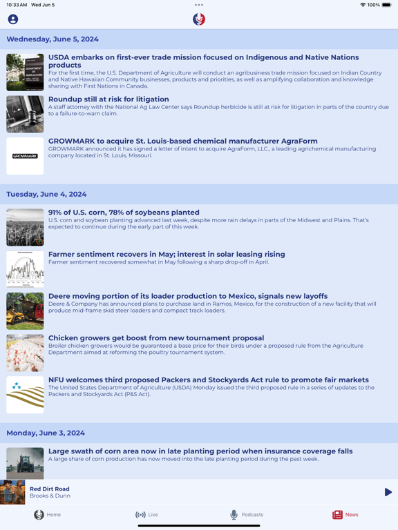 AgriAmerica iPad screenshot 6 - Entertainment app