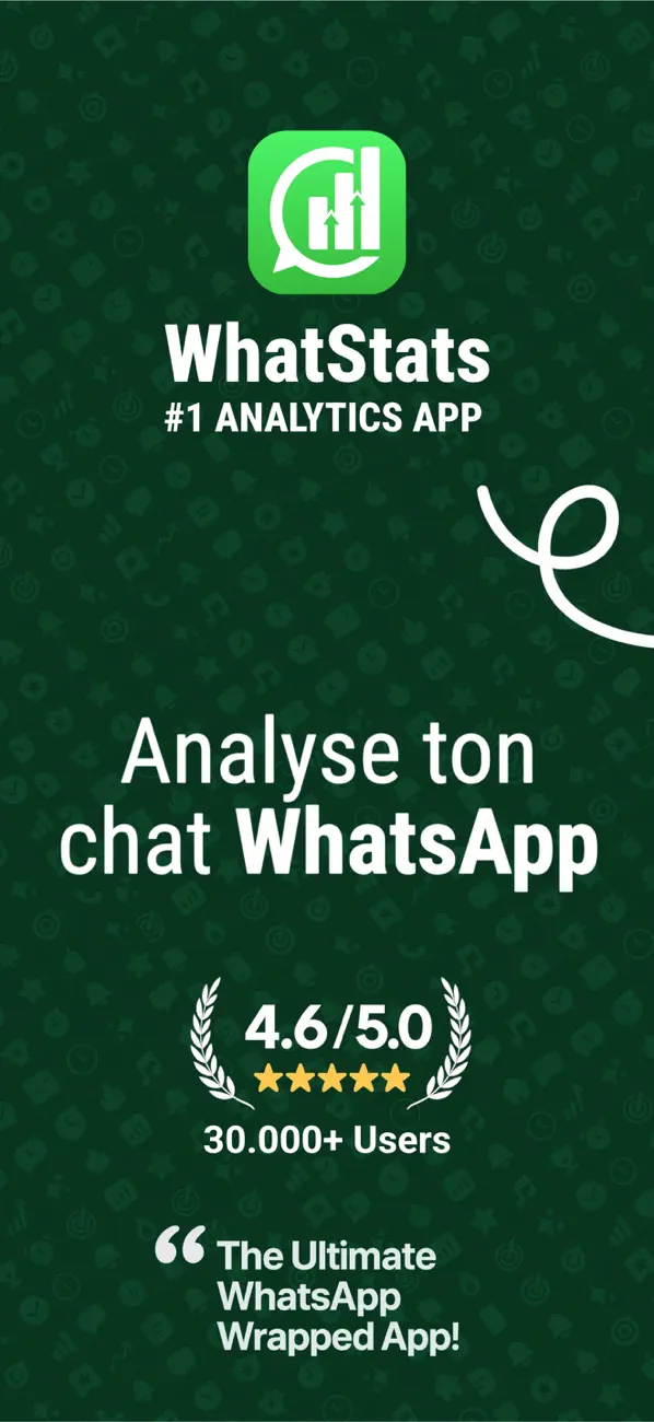Screenshot #1 pour WhatStats : Chat Wrapped & WA