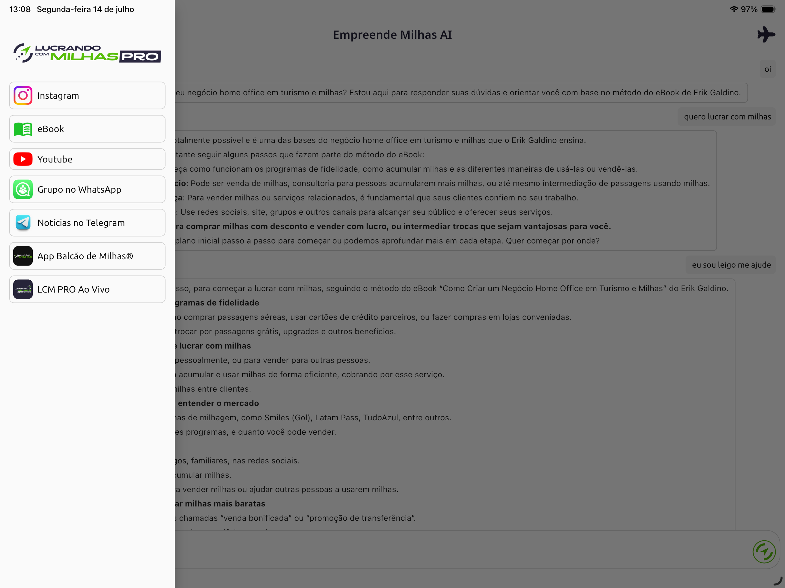 Empreende Milhas AI