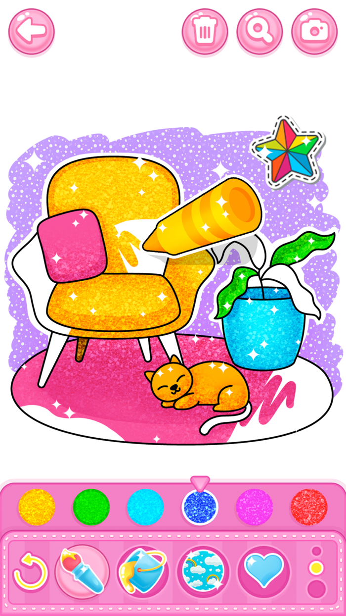 Bedroom Coloring game