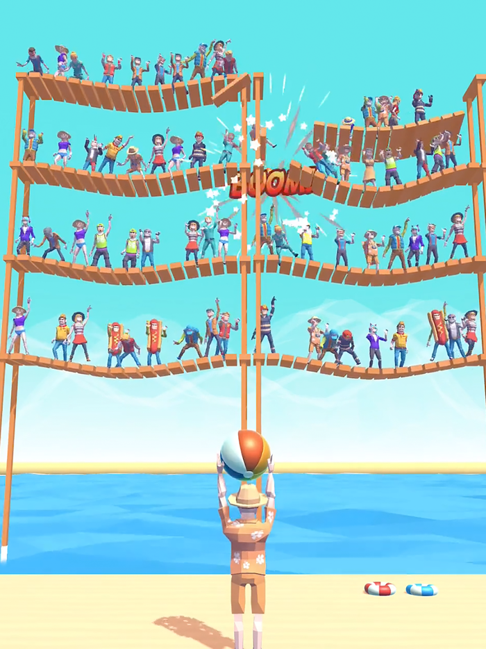 Knock Ragdolls Physics puzzles