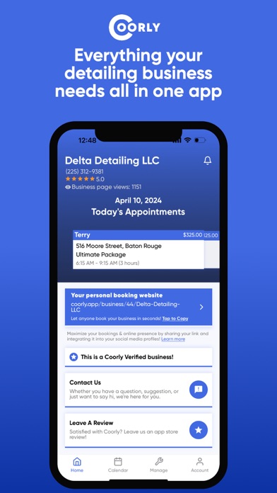 Coorly for Mobile Detailers Screenshot
