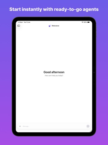 Relevance iPad screenshot