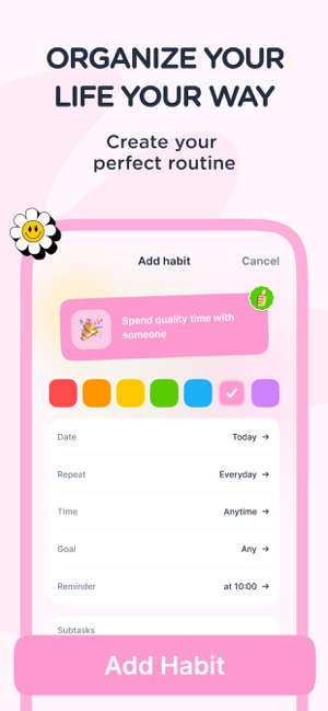 Dear Me: Daily Routine Tracker תמונות מסך