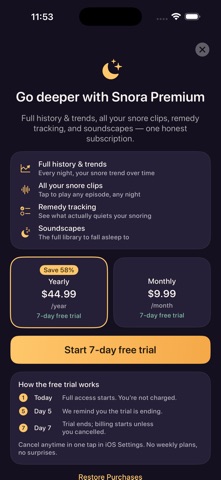 Snora: Snore & Sleep Tracker Screenshot 5 of 5