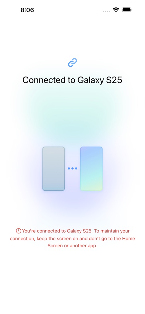 Samsung Smart Switch Mobile - Connection Success