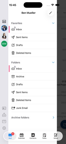 ISEC7 MAIL for Ivanti screenshot