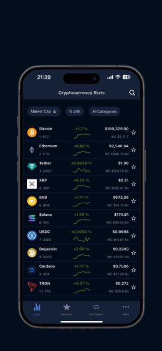 CryptoMarketStats: Tracker Screenshot 7 of 8