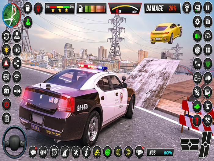 Police Jeep Car Driving