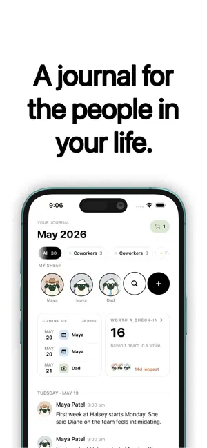 Sheepnote Relationship Tracker screenshot 2