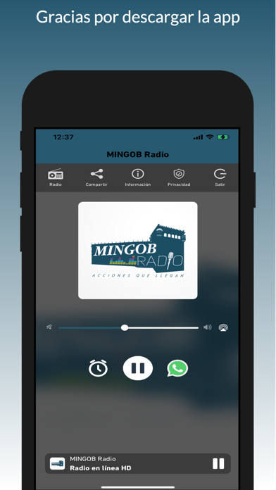 Screenshot #1 pour MINGOB Radio