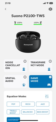 Honeywell Audio Pilot iPhone screenshot