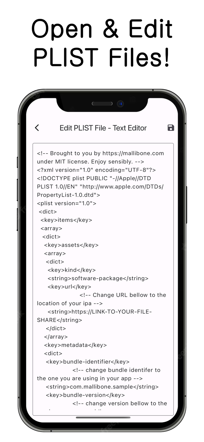 PLIST Editor Reader