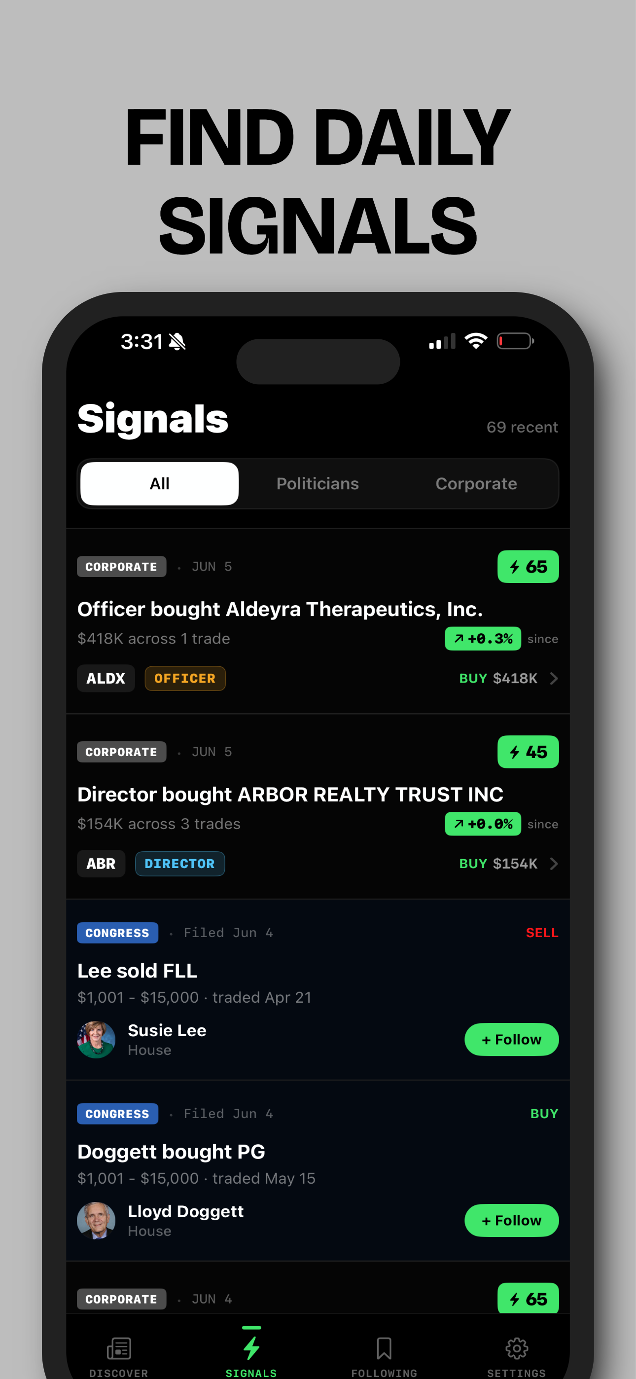 InsiderSignal - Trade Alerts screenshot 3