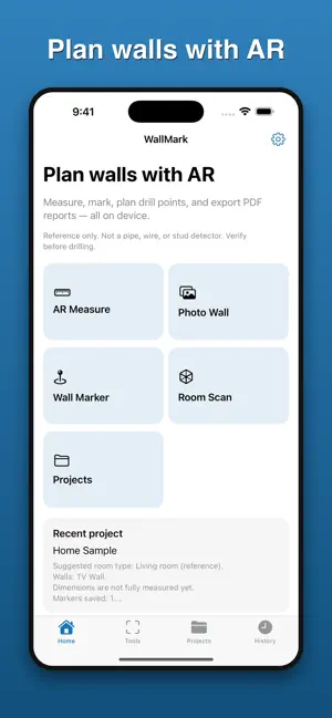 WallMark: AR Wall Planner screenshot 1
