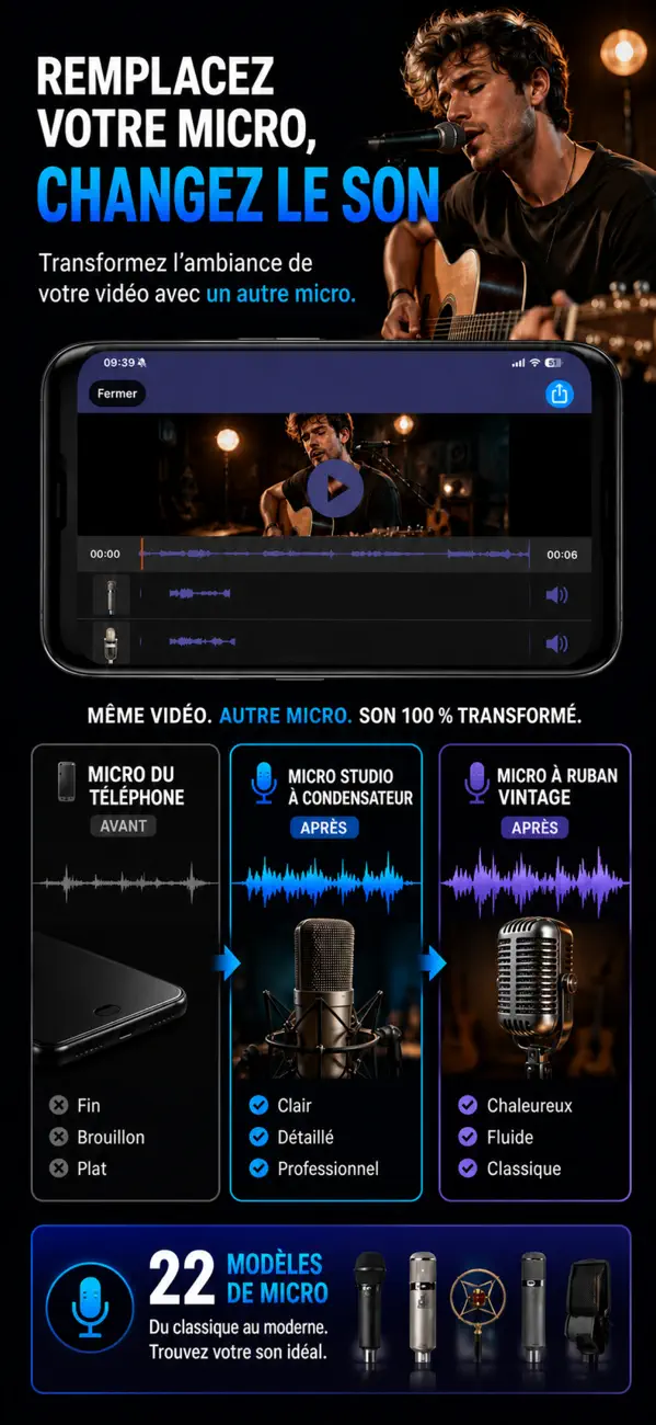 Screenshot #2 pour MicSwap Video Effets Audio, EQ